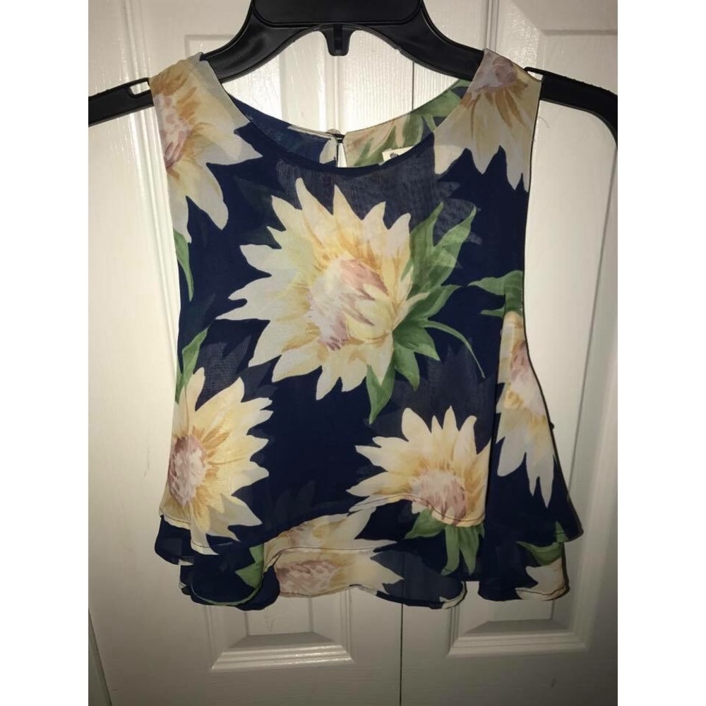 Sunflower crop top